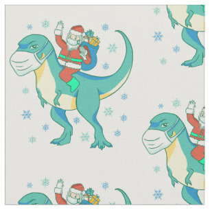 Tela navidades dinosaurios máscara facial santa