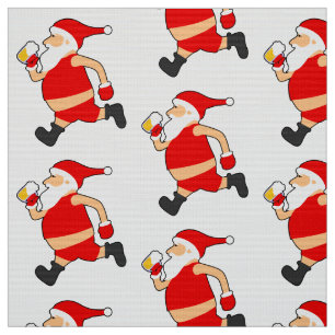 Tela navidades divertidos de cerveza santa