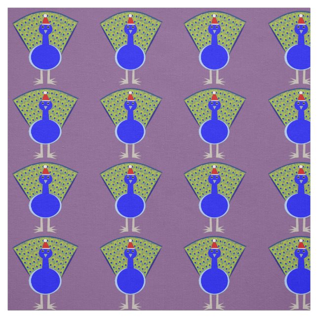 Tela Navidades divertidos Peacock (Retal)