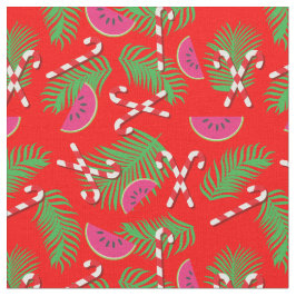 Tela Navidades en julio Modelo de canes de canto tropic