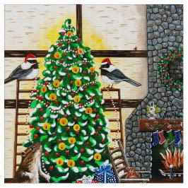 Tela Navidades en la cabina de la Sra. Elizabeth