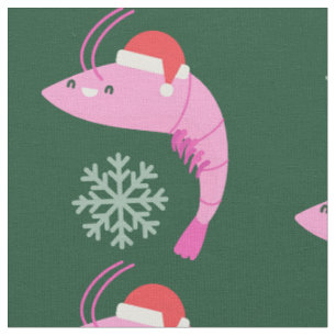 Tela navidades feos camaroneros santa snowflake