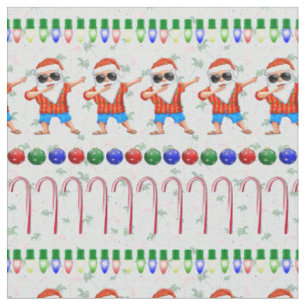 Tela Navidades feos Dabbing Santa