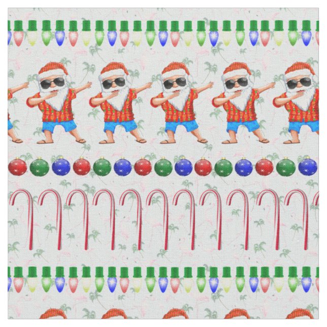 Tela Navidades feos Dabbing Santa (De cerca)