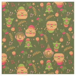 Tela navidades feos helados santa burger