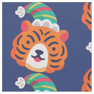 Tela navidades feos tiger santa claus
