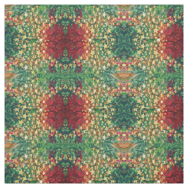 Tela Navidades festivos | Estrellas de oro | Resumen (Retal)