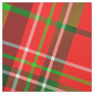 Tela Navidades festivos Tartán Plano de Plaid Rojo Verd