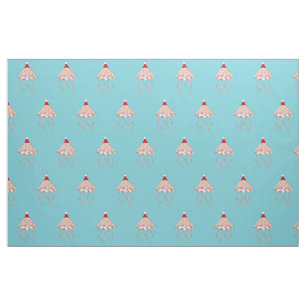 Tela Navidades Fiesta Jellyfish Craft Fabric