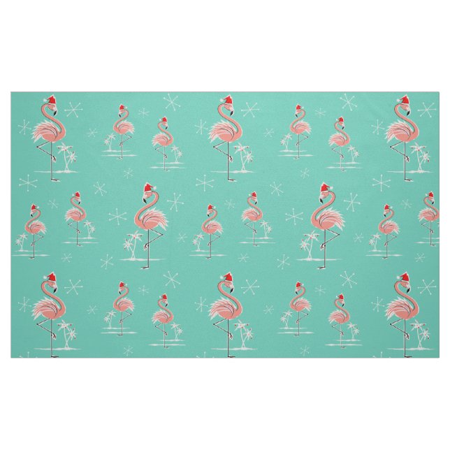 Tela Navidades Flamingo Tejidos de patrones multiples ("Cuarto gordo" (fat quarter))