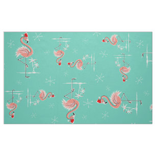 Tela Navidades Flamingo Twist tejido de gran trama