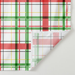 Tela Navidades Flannel Plaid Tartan Design - Blanco