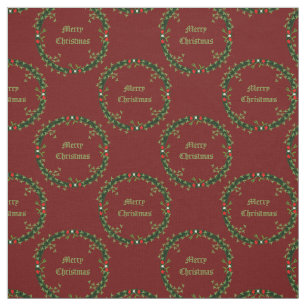 Tela Navidades góticos, Personalizado de Wreath, estamp