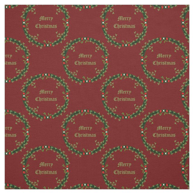 Tela Navidades góticos, Personalizado de Wreath, estamp (Retal)