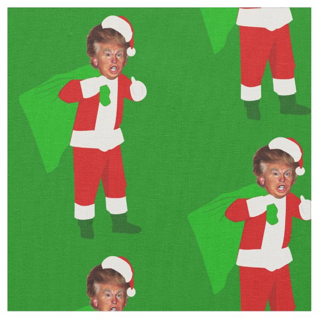 Tela navidades graciosos de santa donald trump (De cerca)