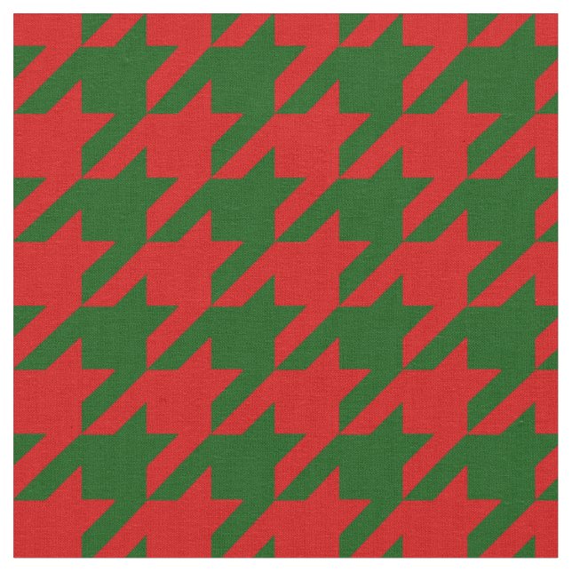 Tela navidades houndstoth (De cerca)