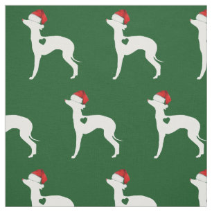 Tela Navidades italianos de Greyhound Iggy Joann Fabric