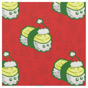 Tela navidades lindos tamago sushi santa