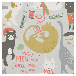 Tela Navidades Meowy