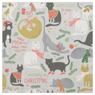 Tela Navidades Meowy