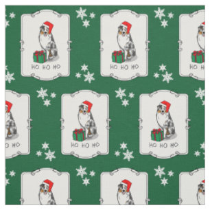 Tela Navidades Pastor Australiano (azul merle tan/w 1)