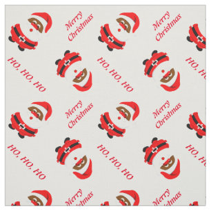 Tela Navidades personalizados de la afroamericana Santa