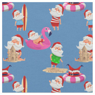 Tela navidades playa santa claus vacaciones