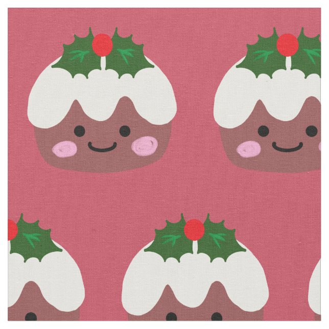 Tela Navidades Pudding 1 (De cerca)