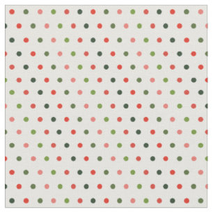 Tela Navidades puntos de polka mínimo retro