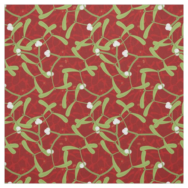 Tela navidades rojos mistleto (Retal)