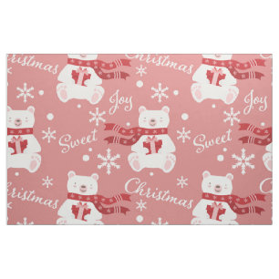 Tela Navidades rosados