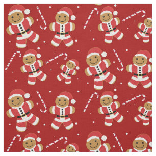 Tela Navidades Santa Cute Gingerbread