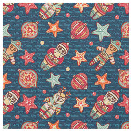 Tela Navidades Santa Stars y más