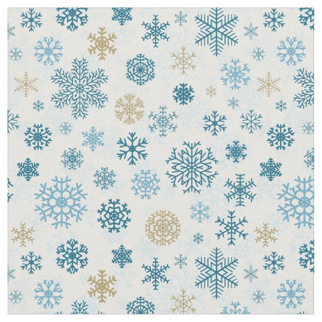 Tela Navidades Snowflakes (De cerca)