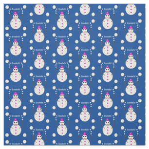 Tela Navidades Snowlady Juggys Nieves Graciosa