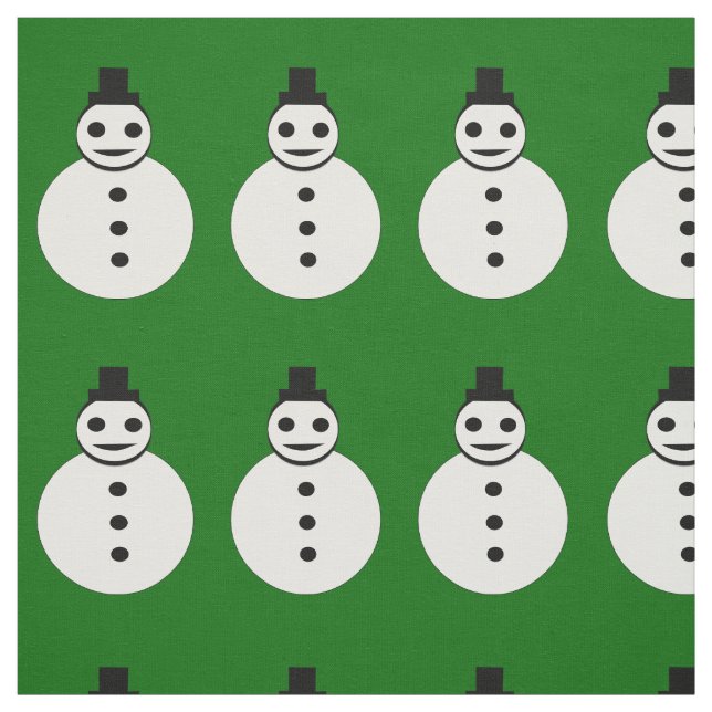 Tela Navidades sonrientes Snowman Craft Fabric (Retal)