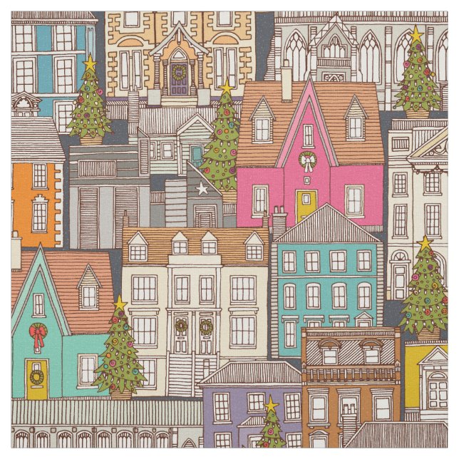 Tela navidades tiempo hierro multi (Retal)