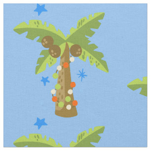 Tela navidades tropicales july palmeras verano navidad