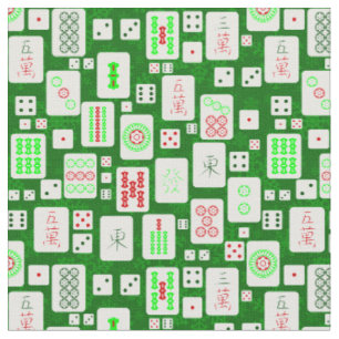 Tela navidades verdes mahjong juego de baldosas chino a
