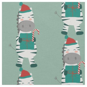 Tela navidades zebra santa claus feas Navidad lindo