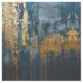 Tela Navy Blue and Gold Modern Boho Seamless Pattern