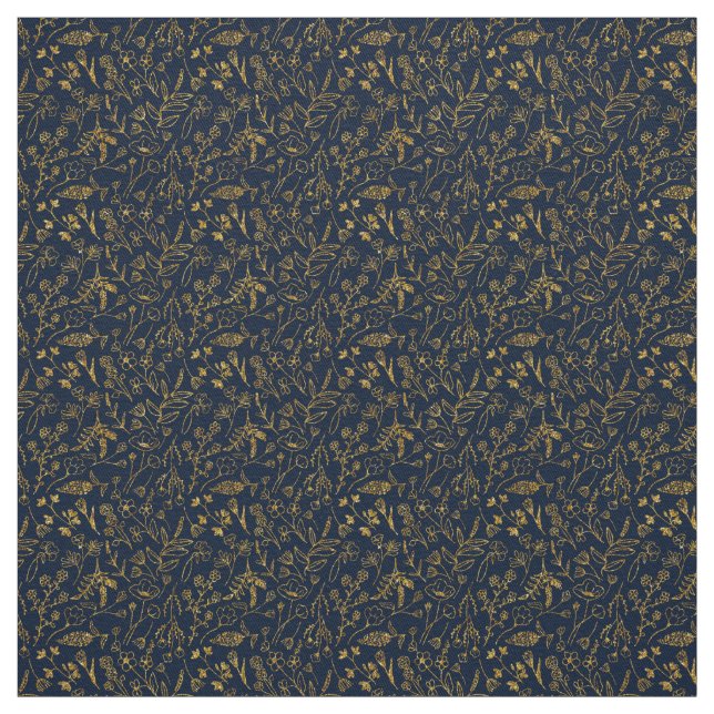 Tela Navy Blue Elegant Fabric for Backdrop Seamless (Retal)