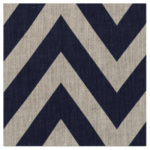 Tela Navy Blue Modern Chevron a gran escala
