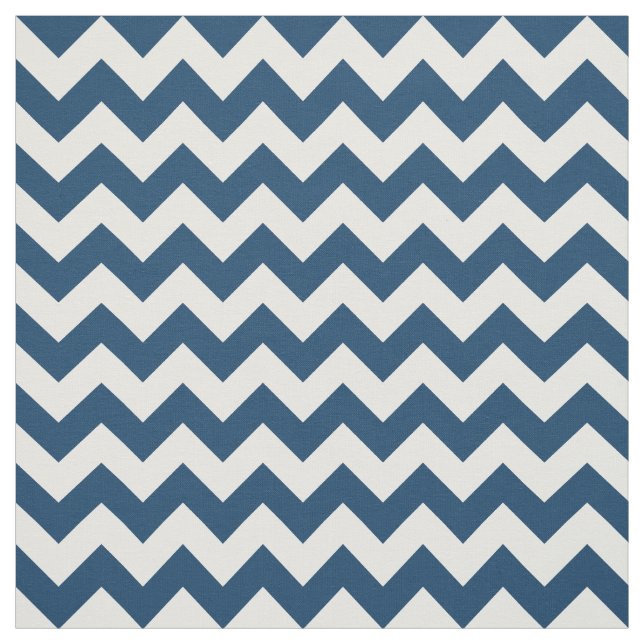 Tela Navy Zigzag, Navy Chevron, patrón geométrico (Retal)