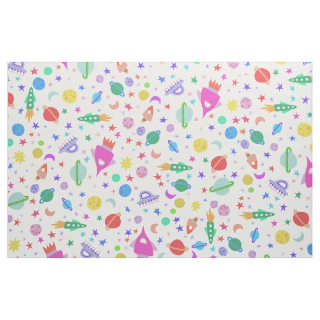 Tela Necesito Un Patrón De OVNI Uniforme Espacial (Yarda)