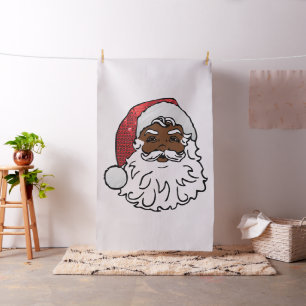tela negra de santa claus