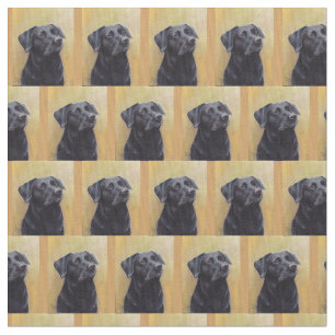 Tela negra del arte del perro del retrato del