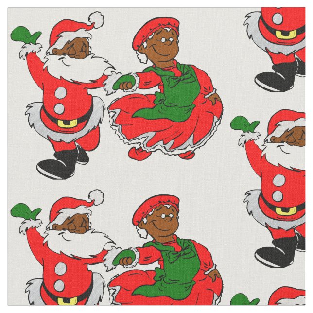 tela negra santa mrs claus (De cerca)