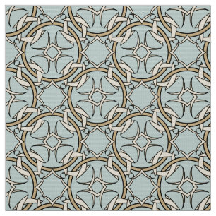 Tela Negro céltico entrelazado y crema del modelo