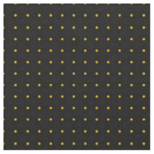 Tela NEGRO CON LUNares DE OCRE AMARILLO